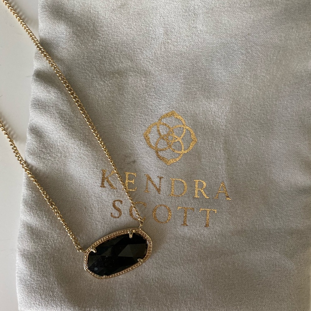 Kendra Scott Black Dollie Necklace